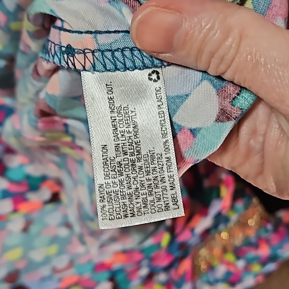 Cat & Jack,  Fiji Teal, dress, size XL (14/16) - Picture 9 of 11